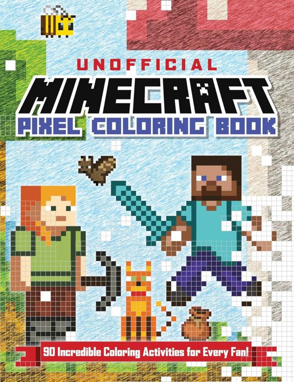 The Unofficial Minecraft Pixel Coloring Book: Volume 1